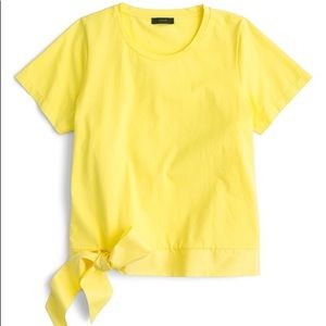 J crew yellow bow top